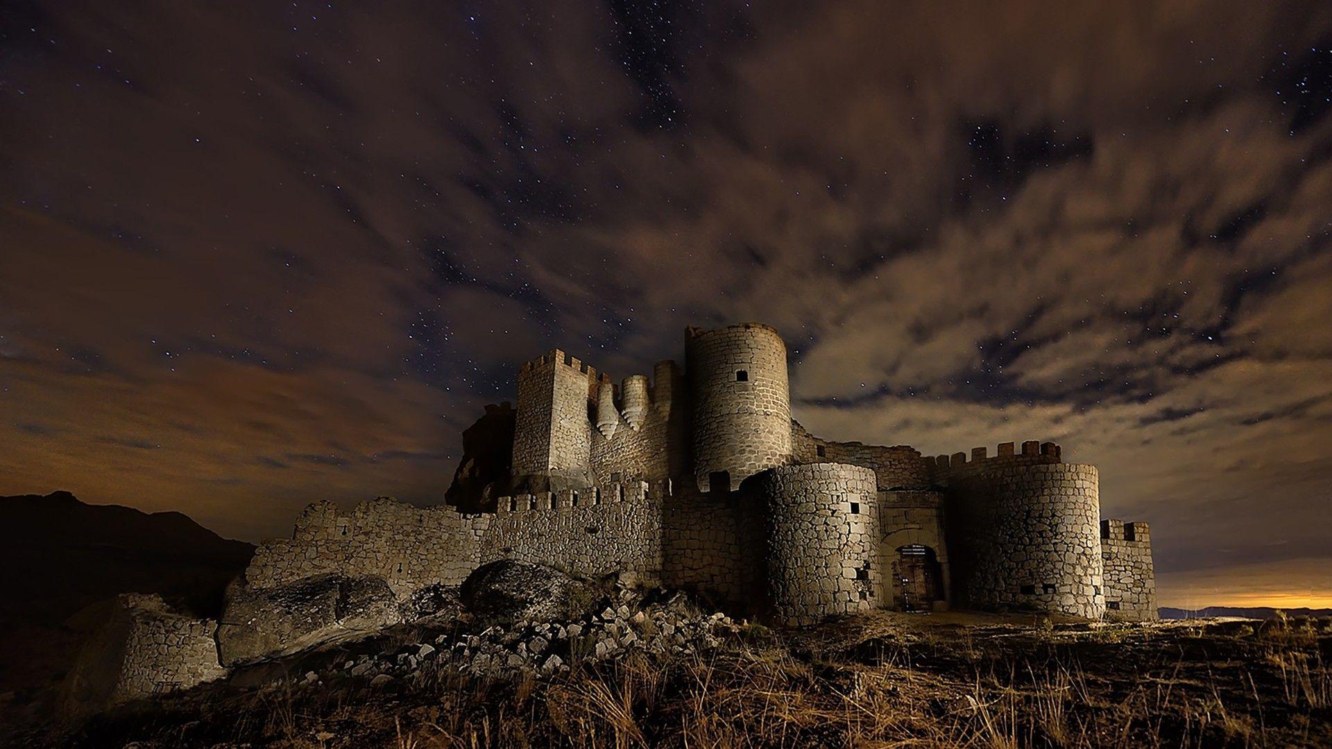 1920x1080 #stones, #night, #architecture, #landscape, #clouds, #long