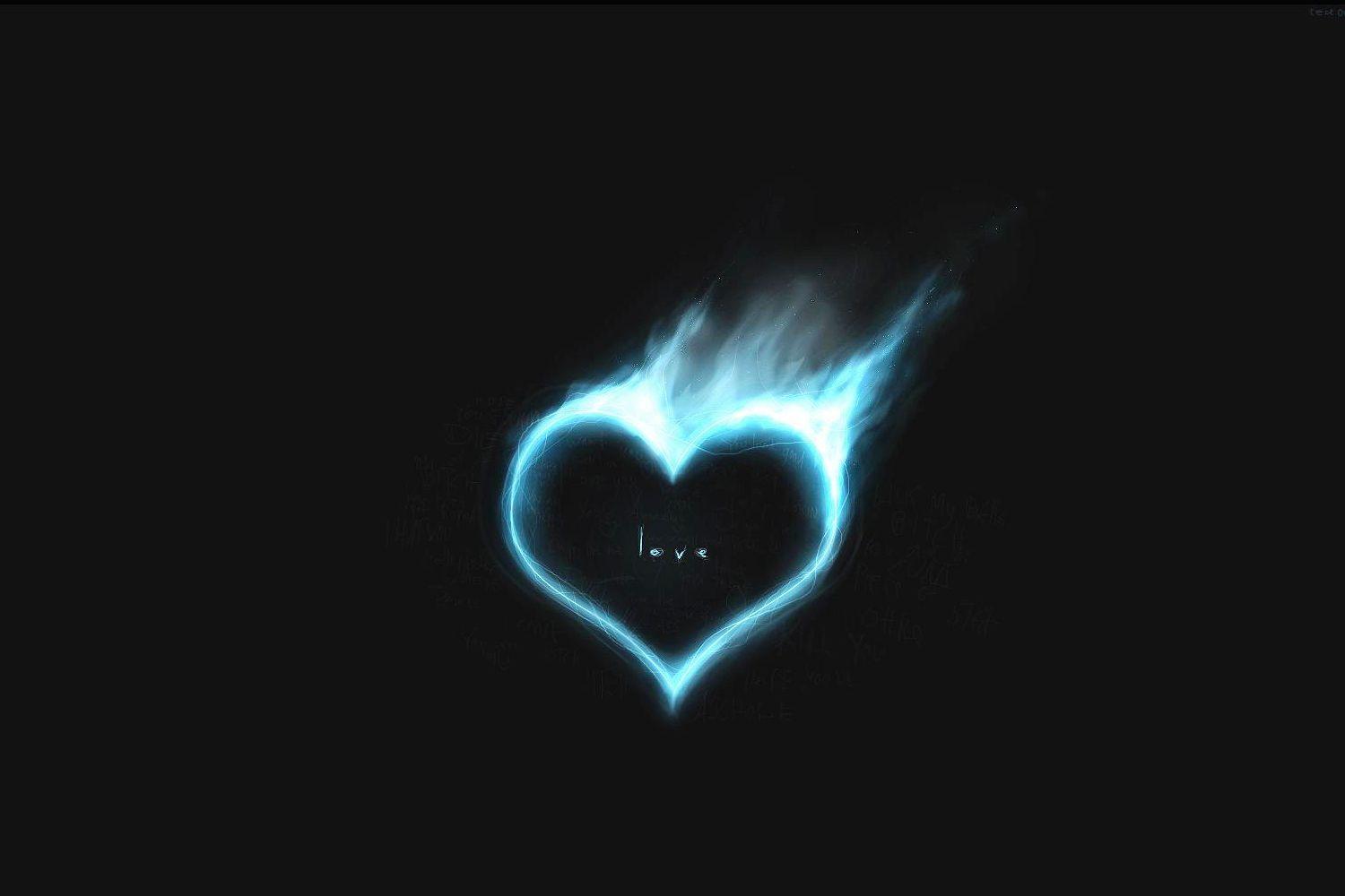 1500x1000 Blue Fire Wallpaper HD