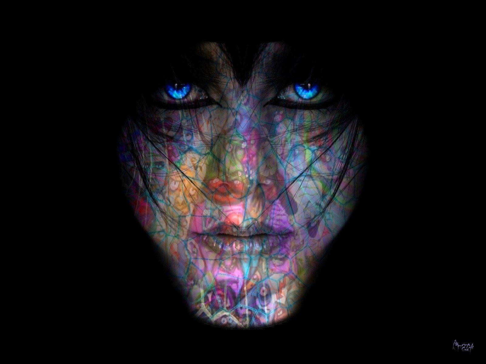 Illustration of woman with face paint HD wallpaper | Wallpaper Flare