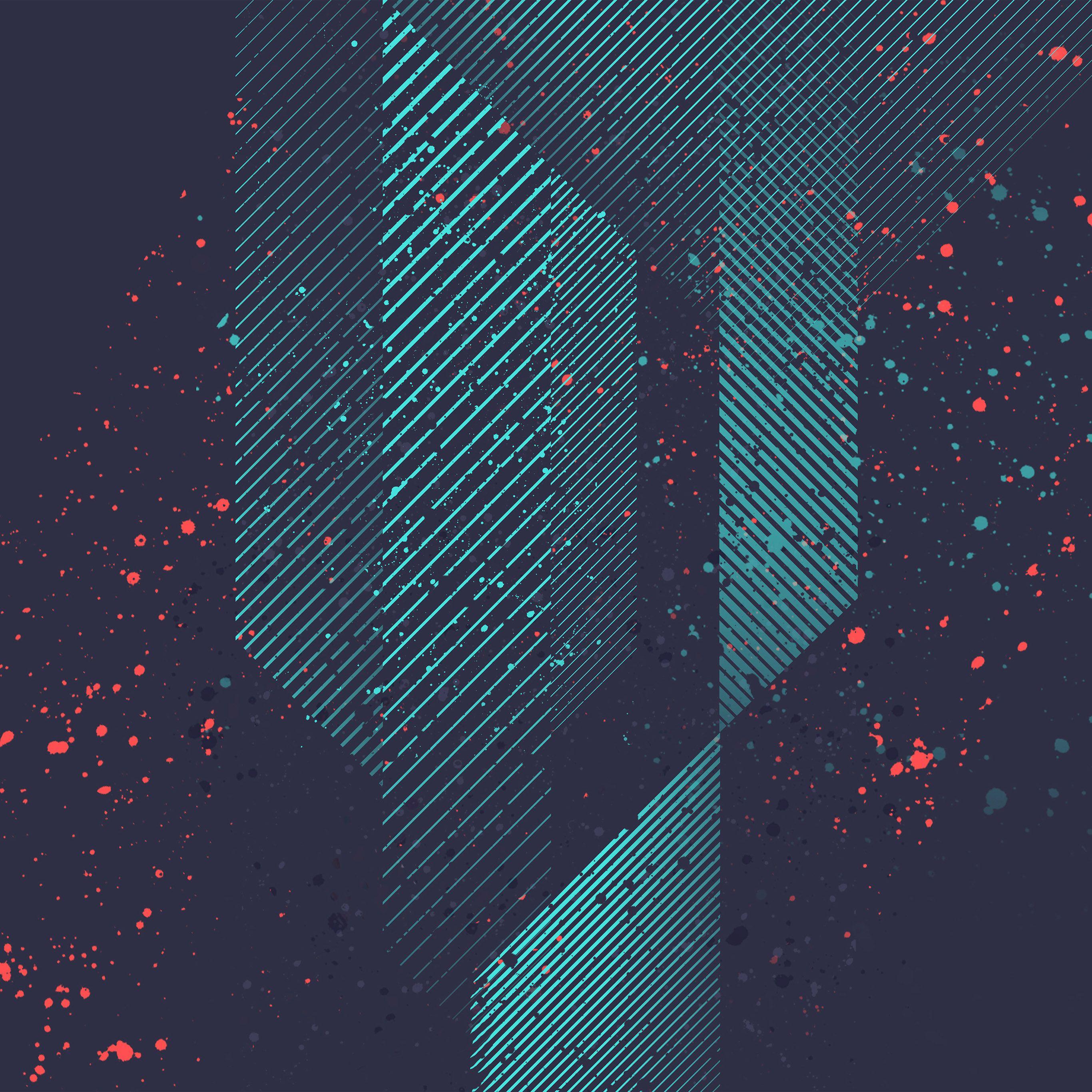 2732x2732 Htc Art Design Dot Paint Pattern Blue Wallpaper