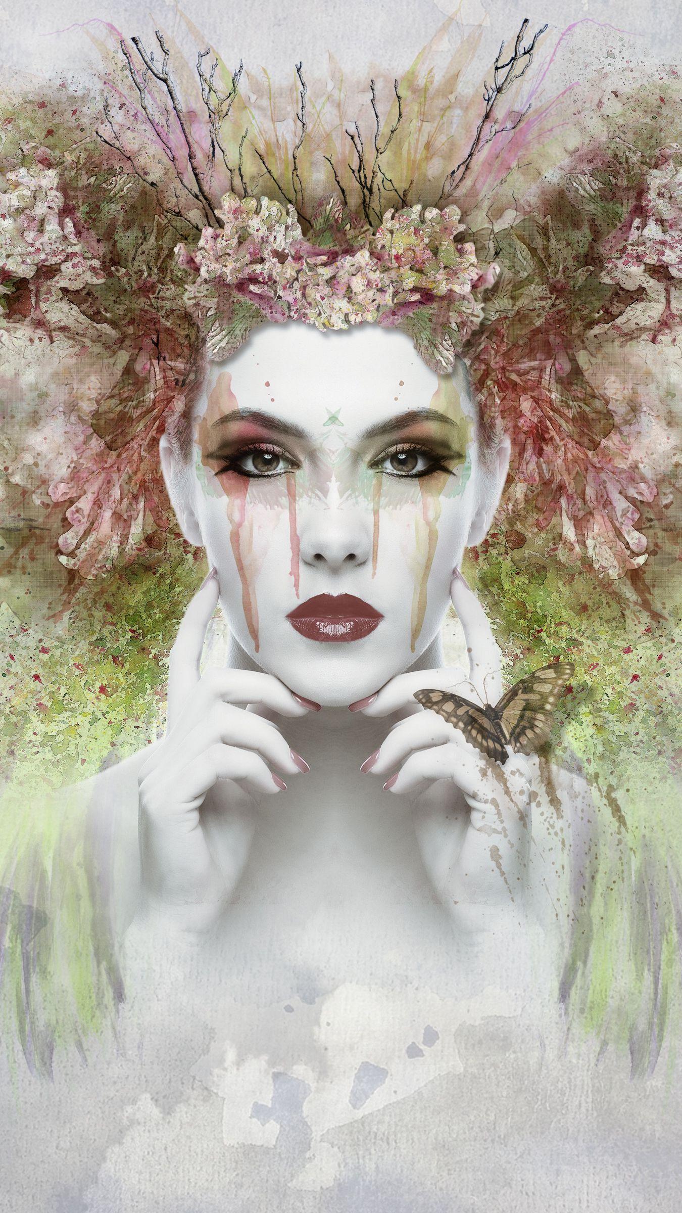 1350x2400 Download wallpaper 1350x2400 girl, fantasy, face, art iphone 8+