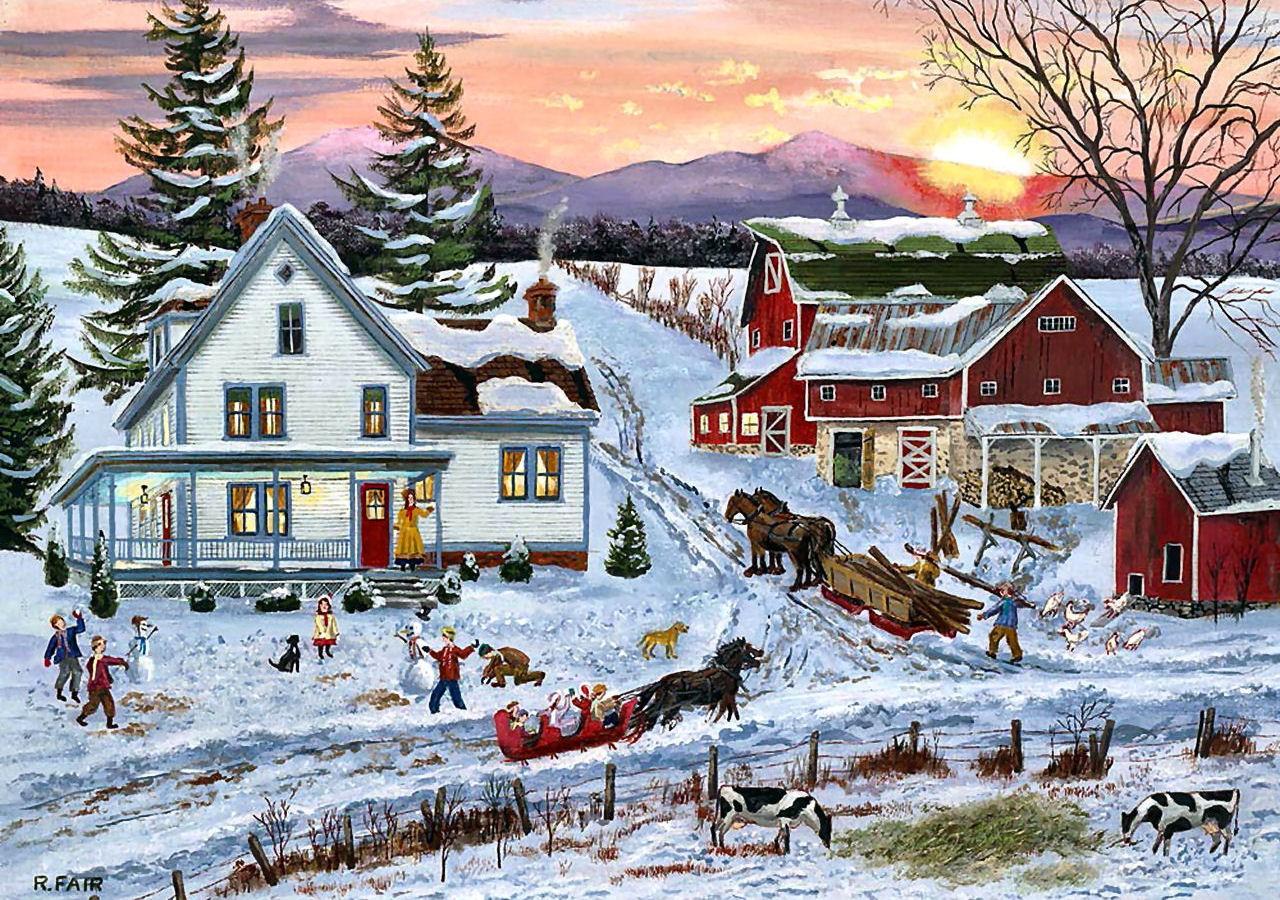 Winter Farm Wallpapers - Top Free Winter Farm Backgrounds - WallpaperAccess