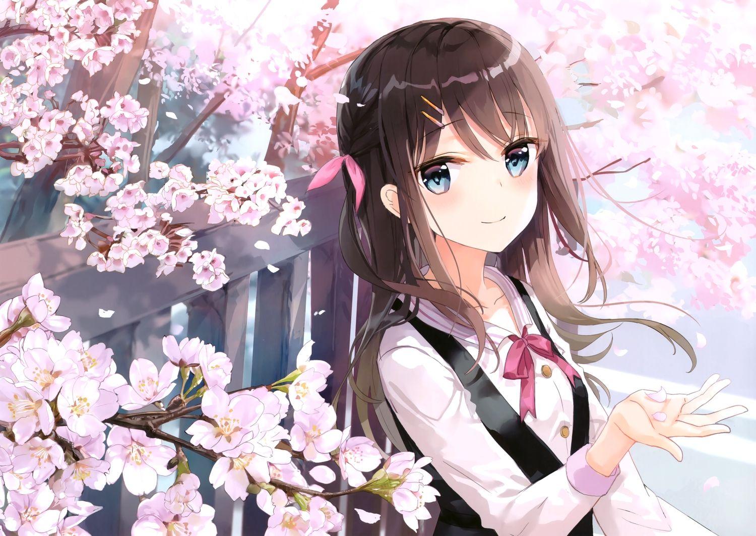 Spring Anime Girl Wallpapers - Top Free Spring Anime Girl Backgrounds ...