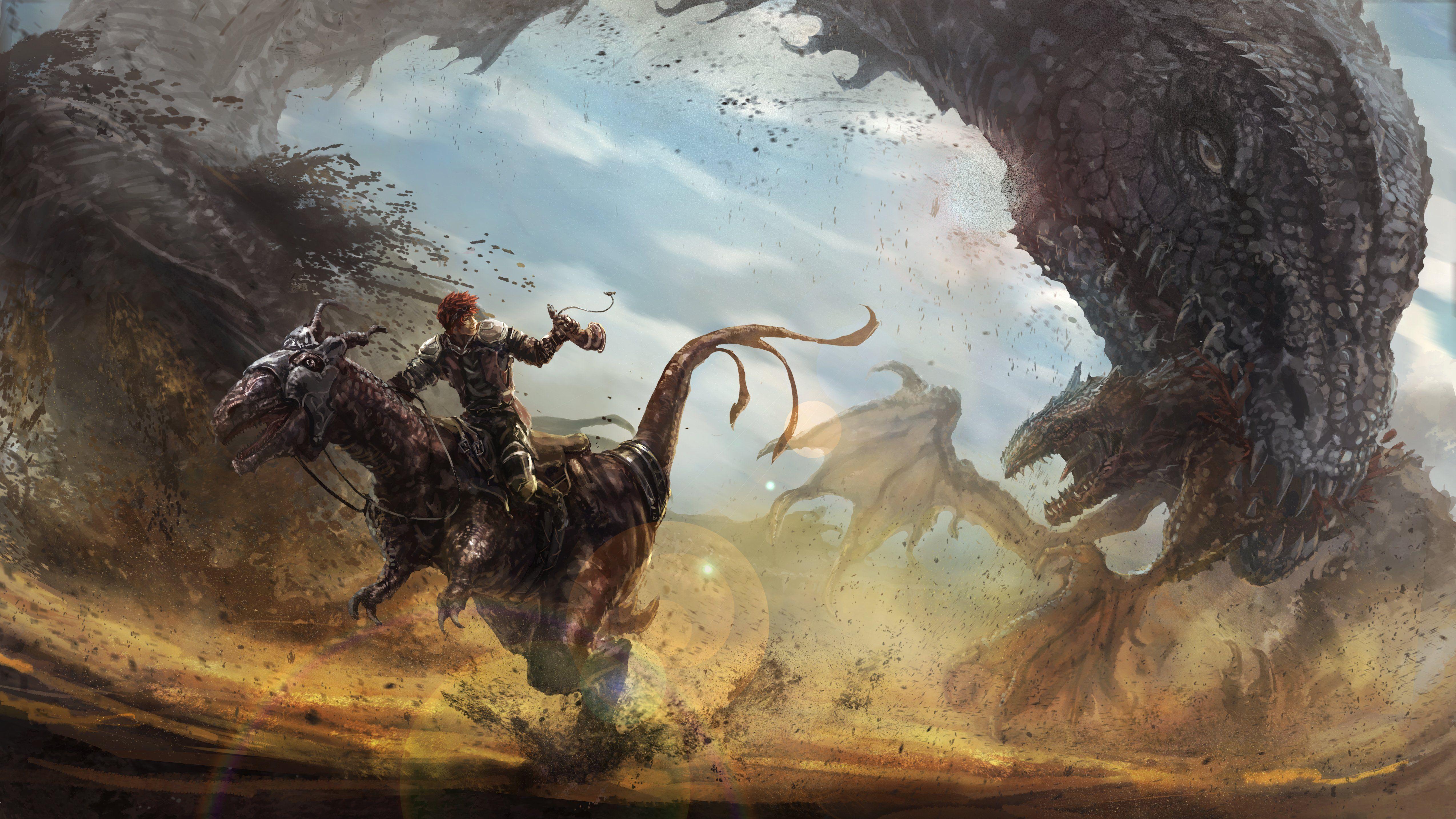5097x2868 Dinosaur 4K Wallpaper Free Dinosaur 4K Background - Art, Dragon artwork fantasy, Scifi fantasy art