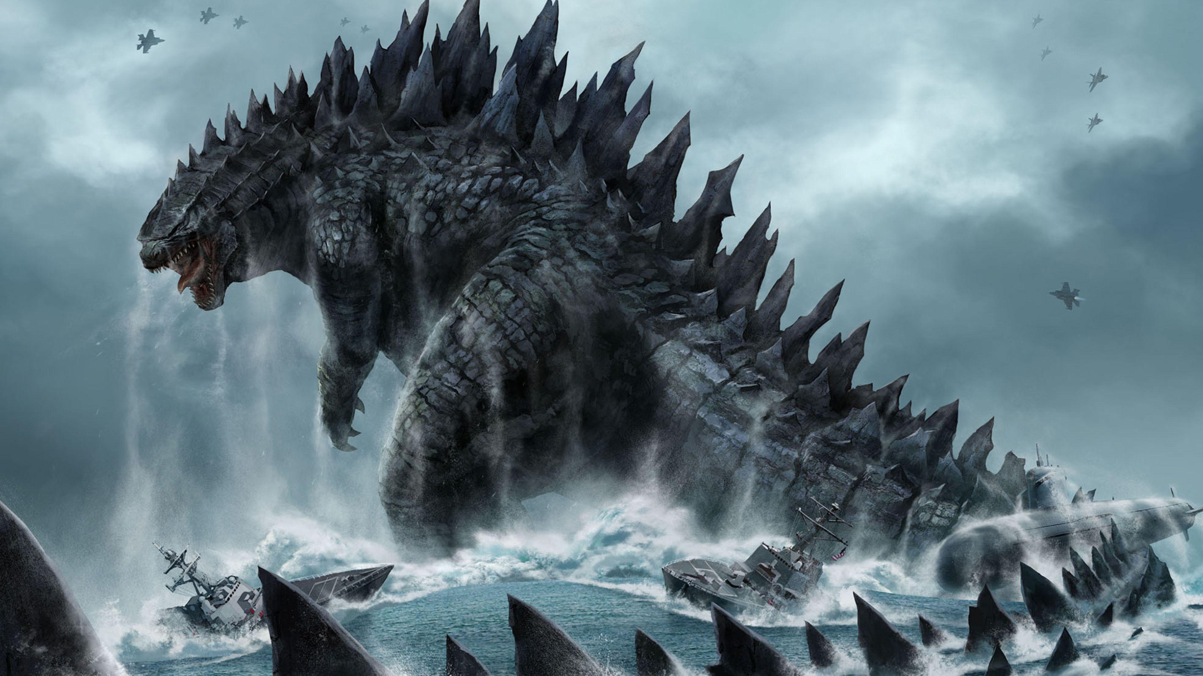 3840x2160 godzilla, monster, dinosaur 4K Wallpaper, HD Fantasy 4K