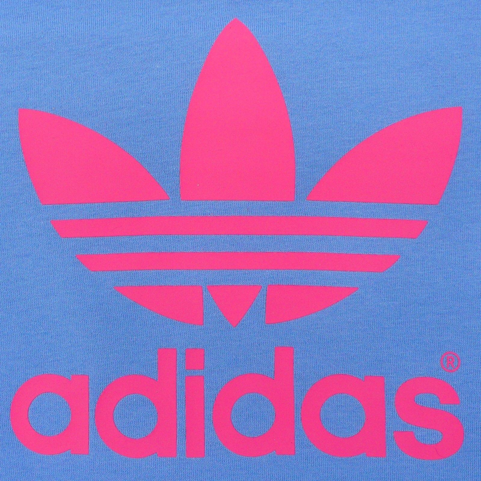 black adidas with pink logo