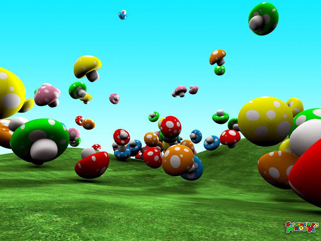 1024x768 mario mushrooms desktop toad. Wallpaper Man