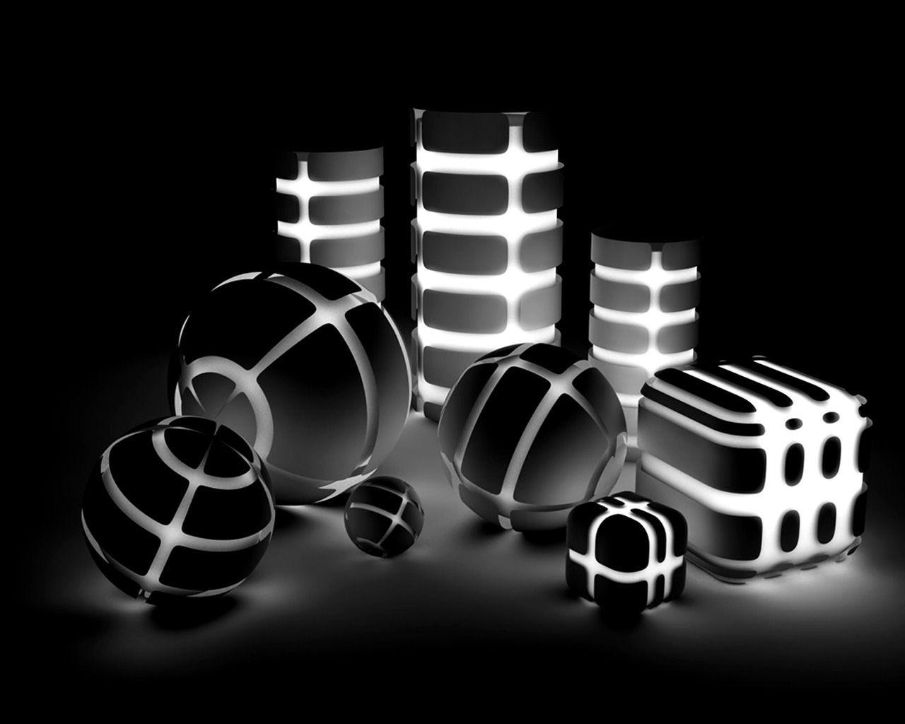 1280x1024 3D Shapes wallpaper. Abstract 3D Shapes wallpaper. Lugares para