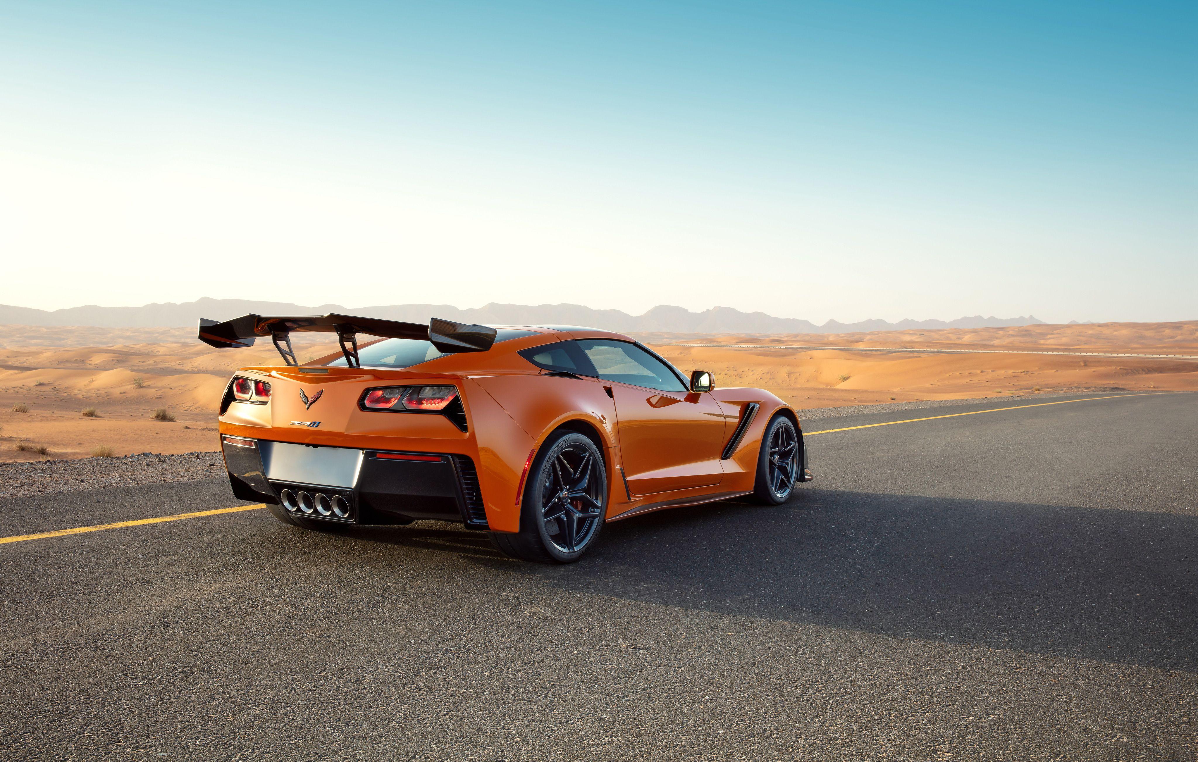 4096x2606 Chevrolet Corvette ZR1 2019 Rear, HD Cars, 4k Wallpaper, Image