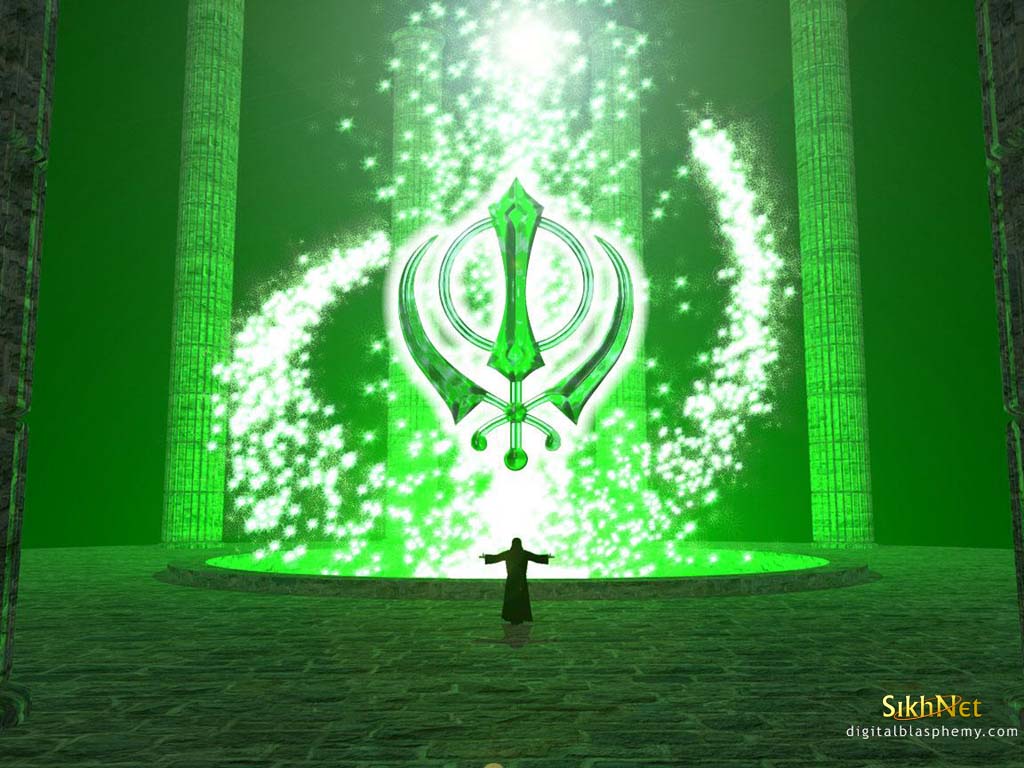 1024x768 Sikh Khanda Wallpaper
