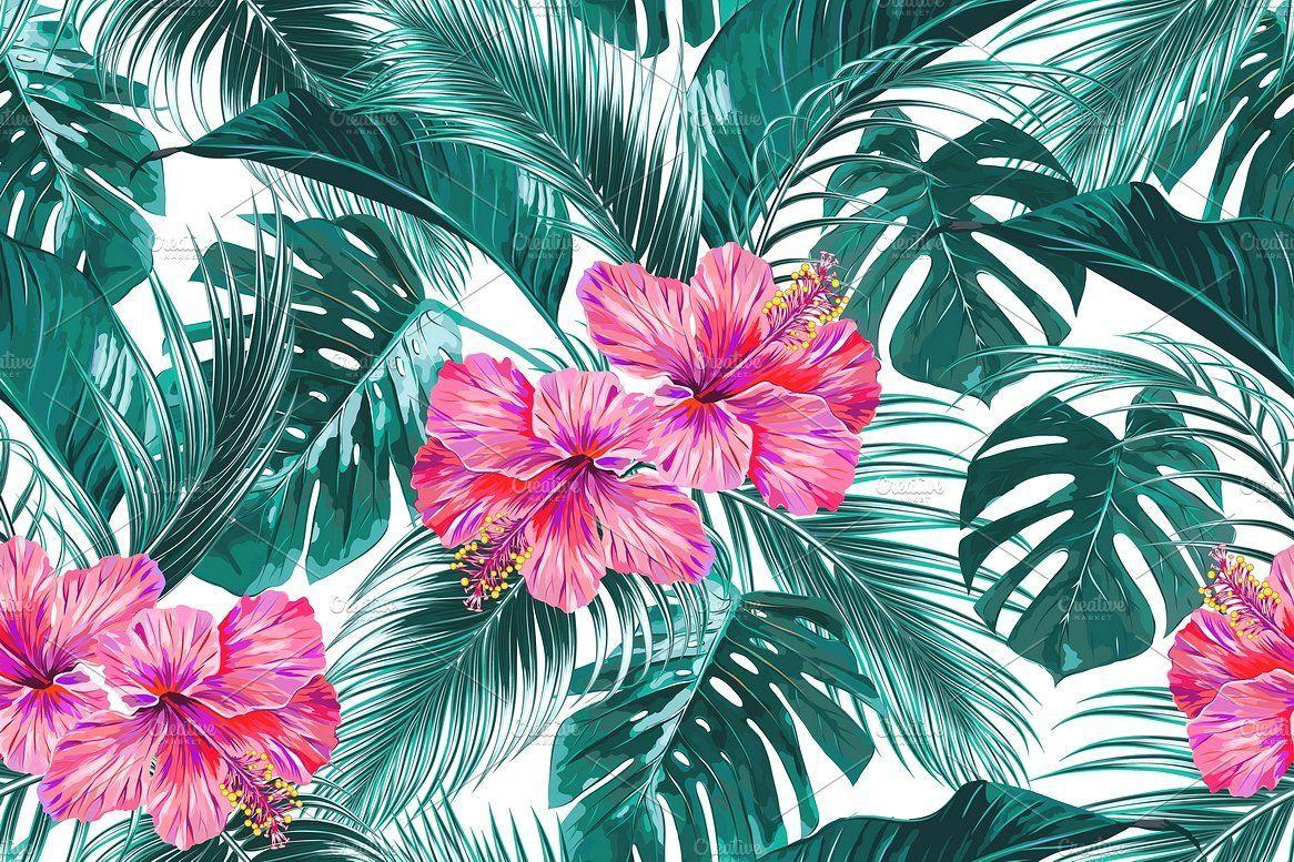 Download Tropical Flower Watercolor Wallpapers Top Free Tropical Flower Watercolor Backgrounds Wallpaperaccess