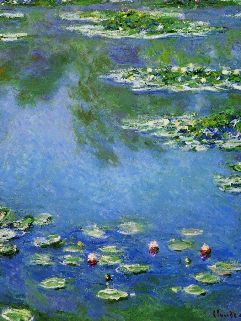 768x1024 Miscellaneous Monet Water Lilies iPhone HD