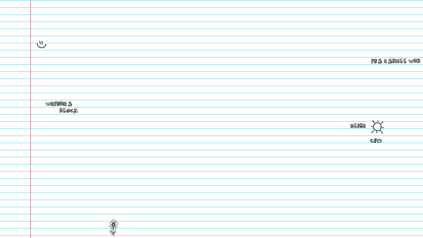 1366x768 Writer's block. it's a small web