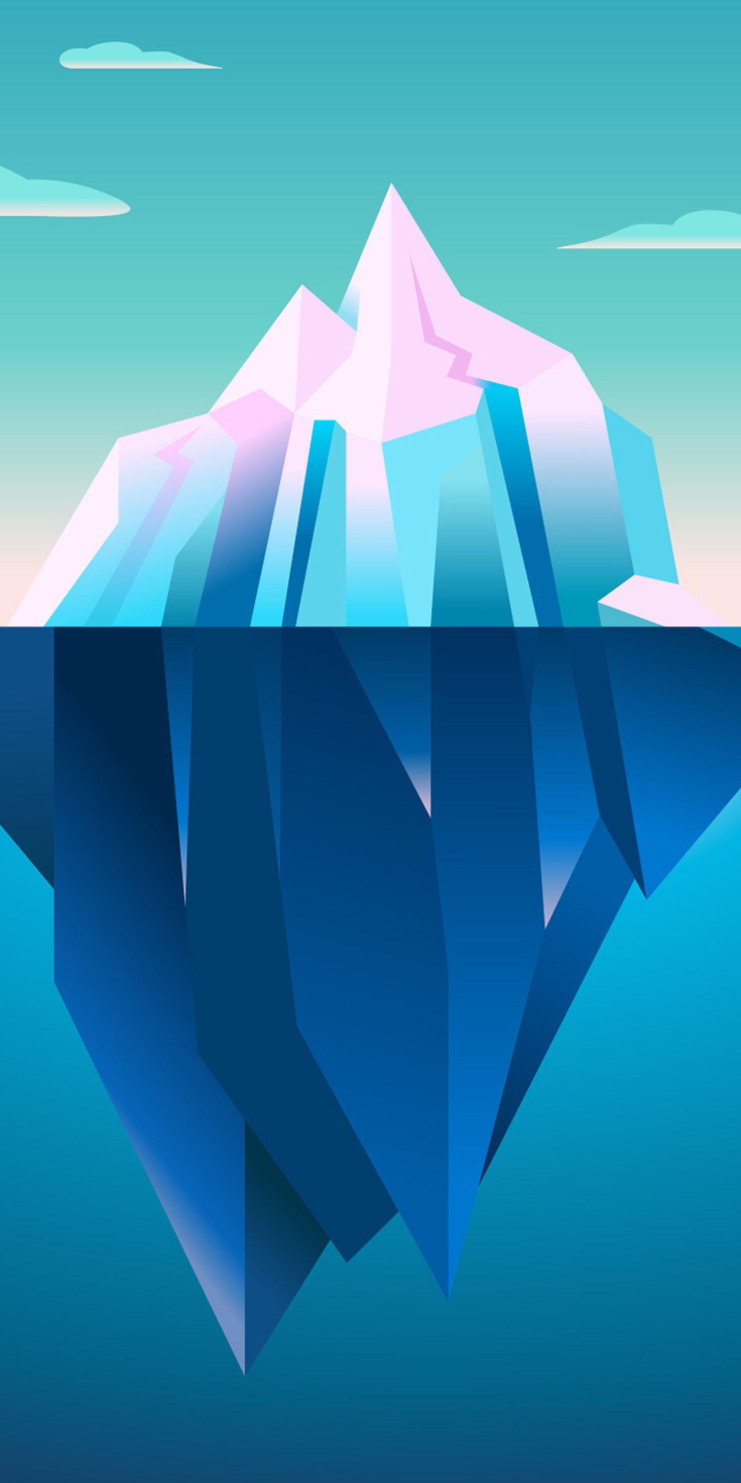 1440x2880 Iceberg Minimal 1440x2880 Resolution Wallpaper, HD