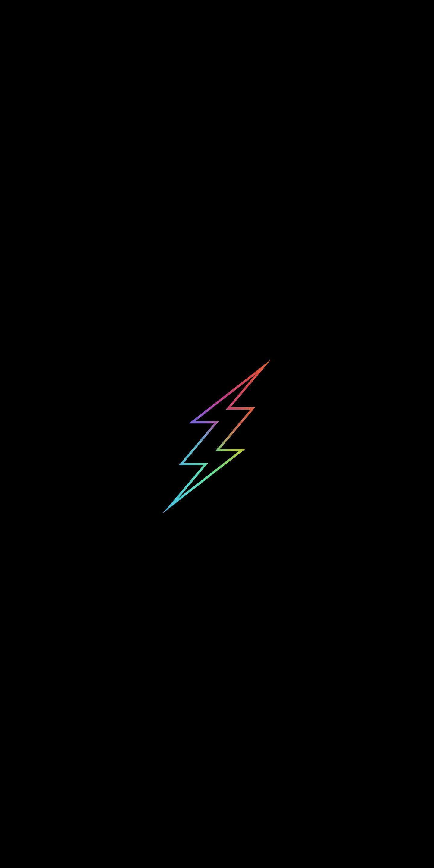 1440x2880 Download Minimal, flash, colorful, logo, minimal wallpaper