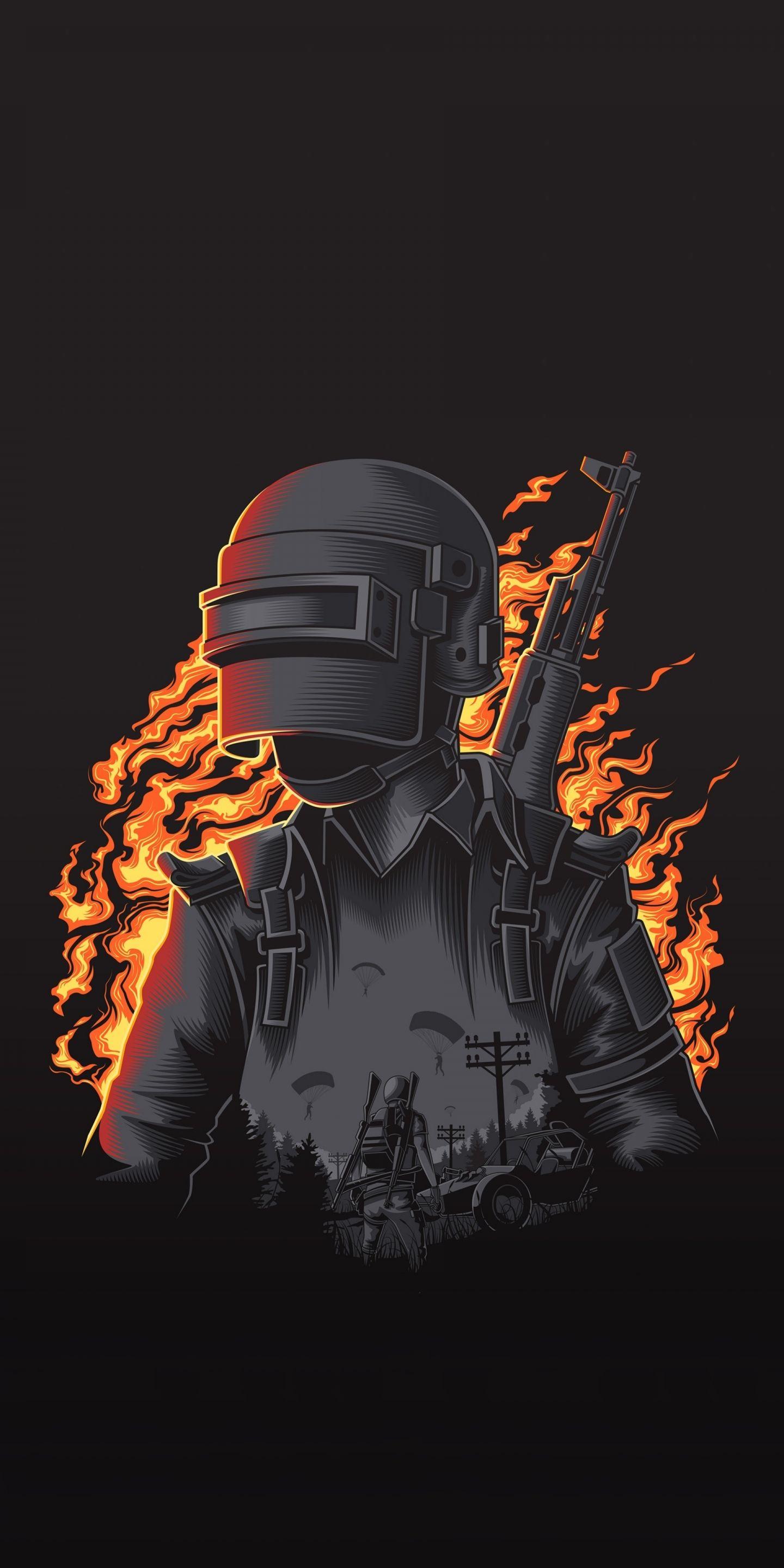 1440x2880 Download 1440x2880 wallpaper pubg, illustration, minimal art, lg