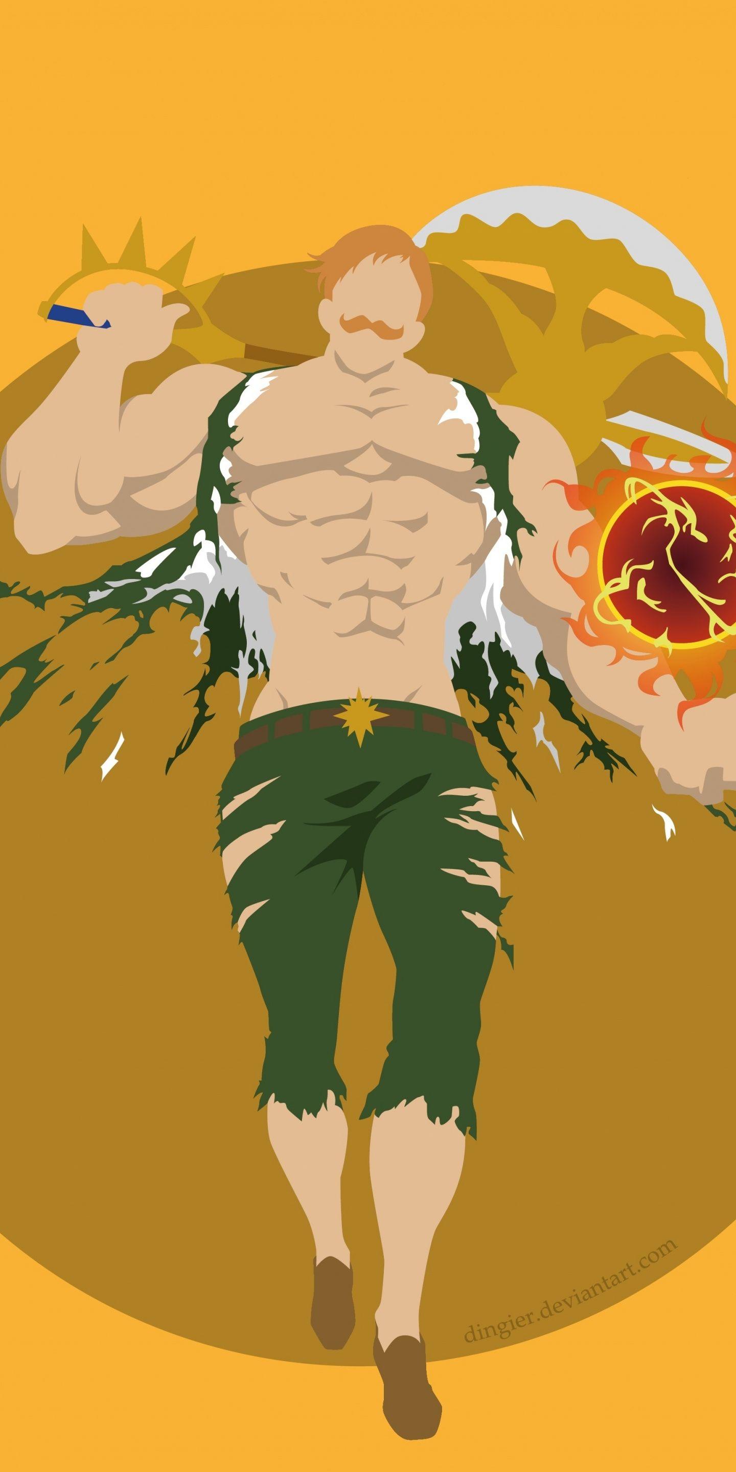 1440x2880 Seven Deadly Sins Minimalist Anime Wallpaper