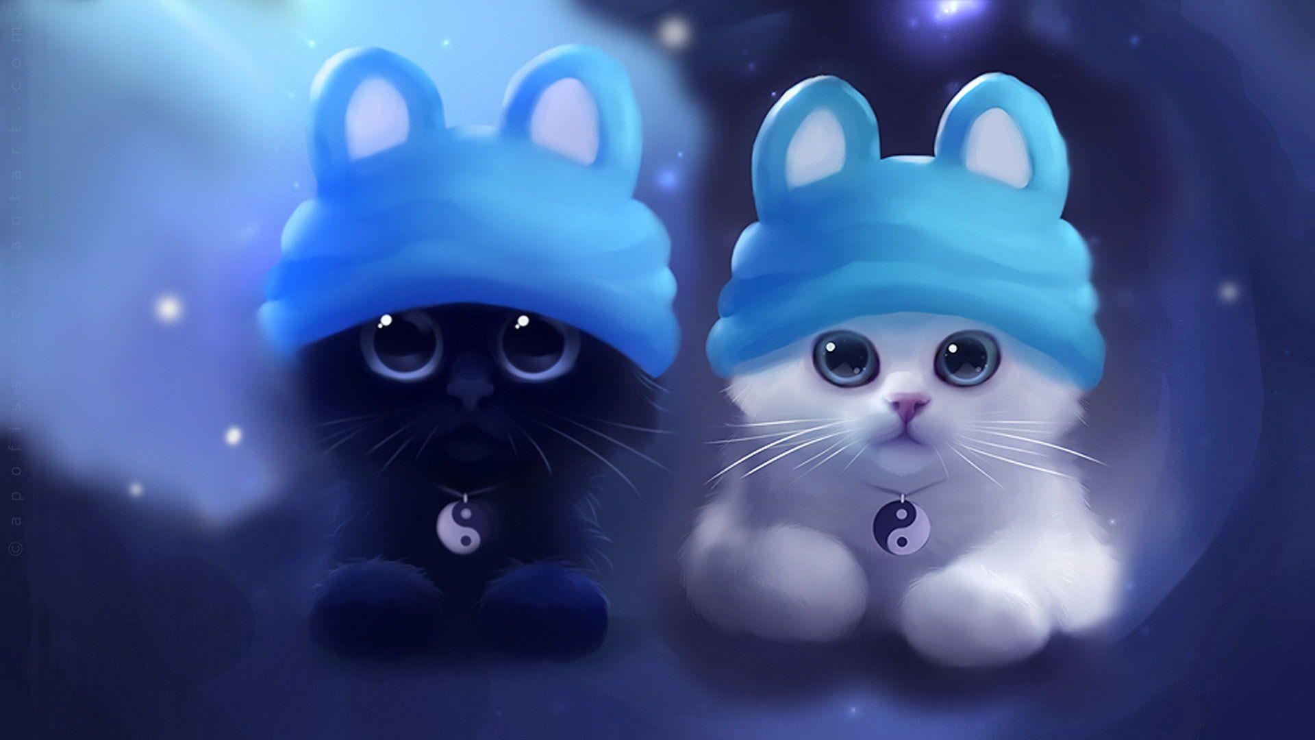 1920x1080 Beautiful Anime Animals Wallpaper