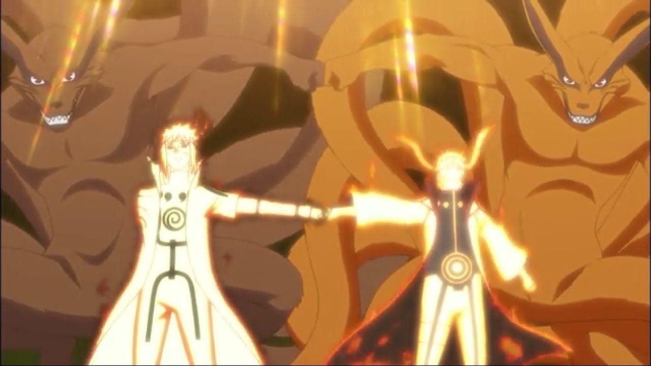 1280x720 Kurama Mode Naruto Fights with Minato & Saves Shinobi Alliance