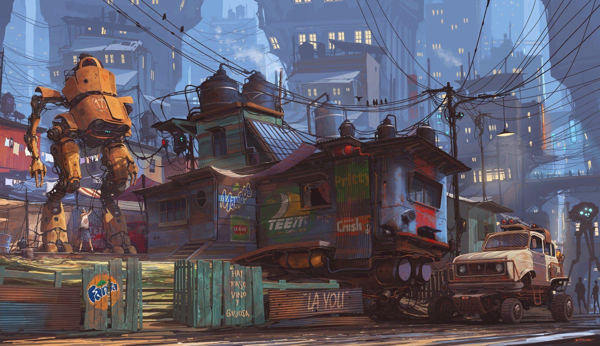 1920x1108 La Yoli, Futuristic Train House HD Wallpaper. Background Image