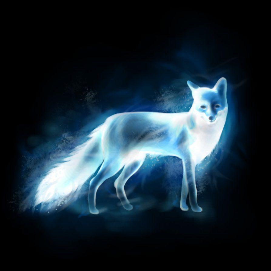 894x894 Patronus Fox Wallpaper