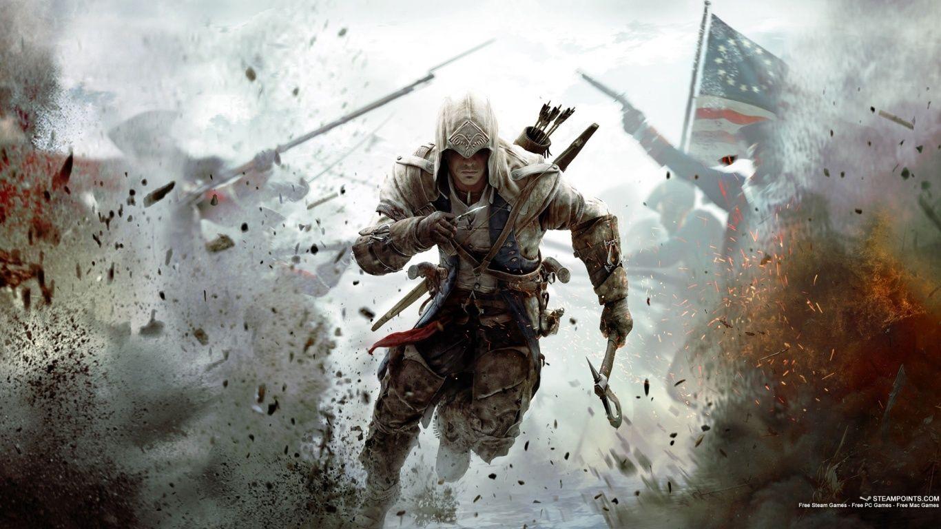 1366x768 Assassin's Creed 3 2012 Game desktop PC and Mac wallpaper