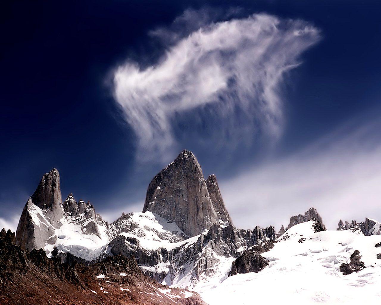 1280x1024 Mountain scene Wallpaperx1024