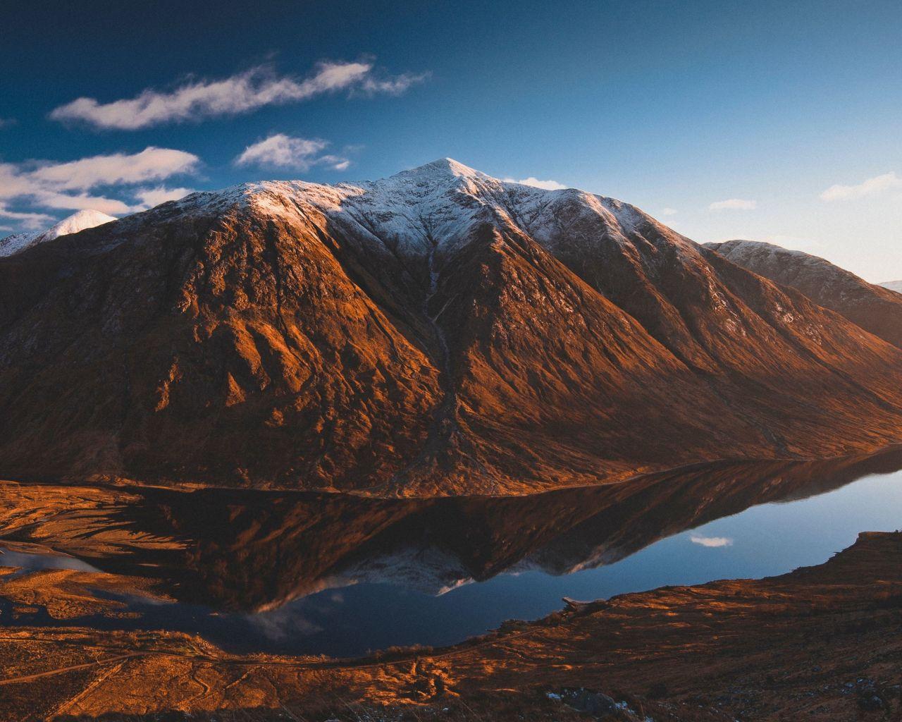 1280x1024 Download 1280x1024 wallpaper mountains, river, reflections, nature