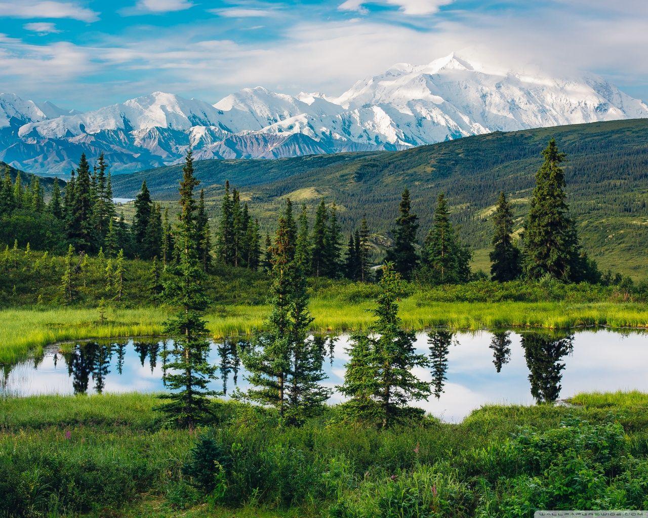 1280x1024 Alaska Range, Beautiful Mountain Landscape Ultra HD Desktop