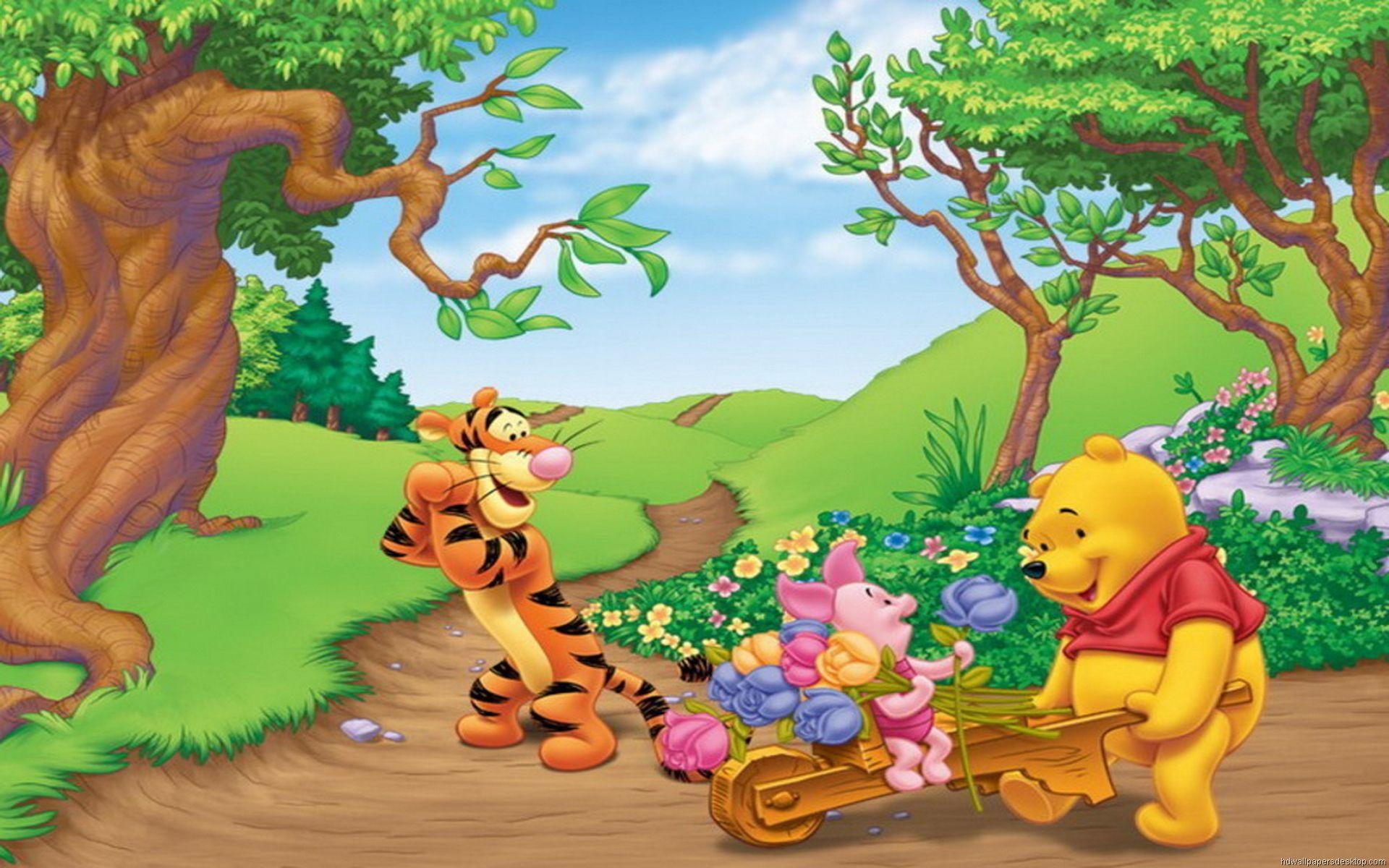 1920x1200 Winnie the Pooh Forest Background