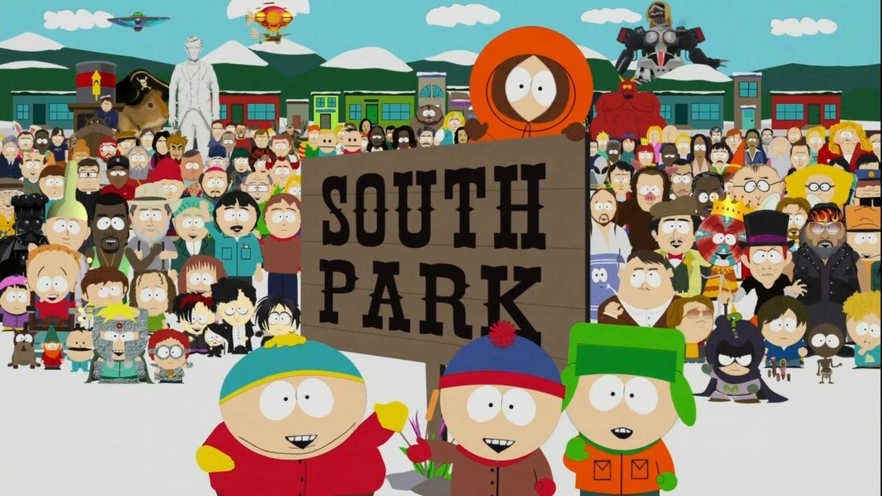 1244x700 South park splash Cartman Kenny wallpaperx1080