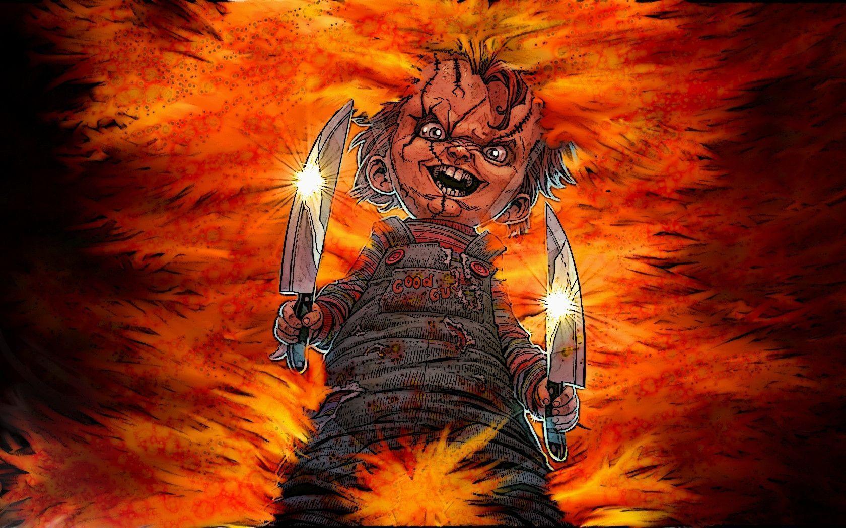 1680x1050 Chucky Background. Scary Chucky