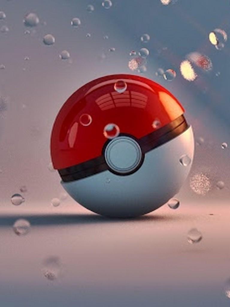 768x1024 Pokeball Wallpaper for Android .
