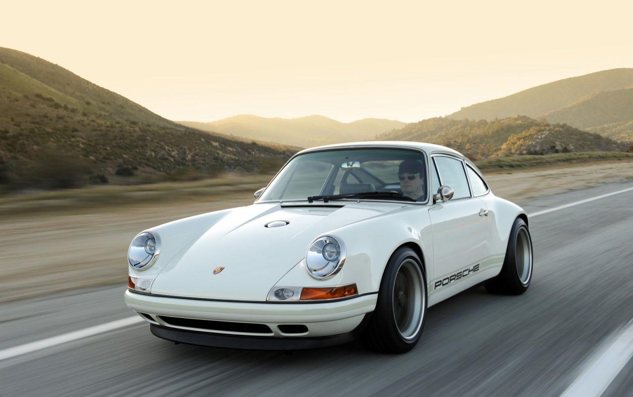 1280x804 White Singer Porsche 911 Close Up Wallpaper. White Singer