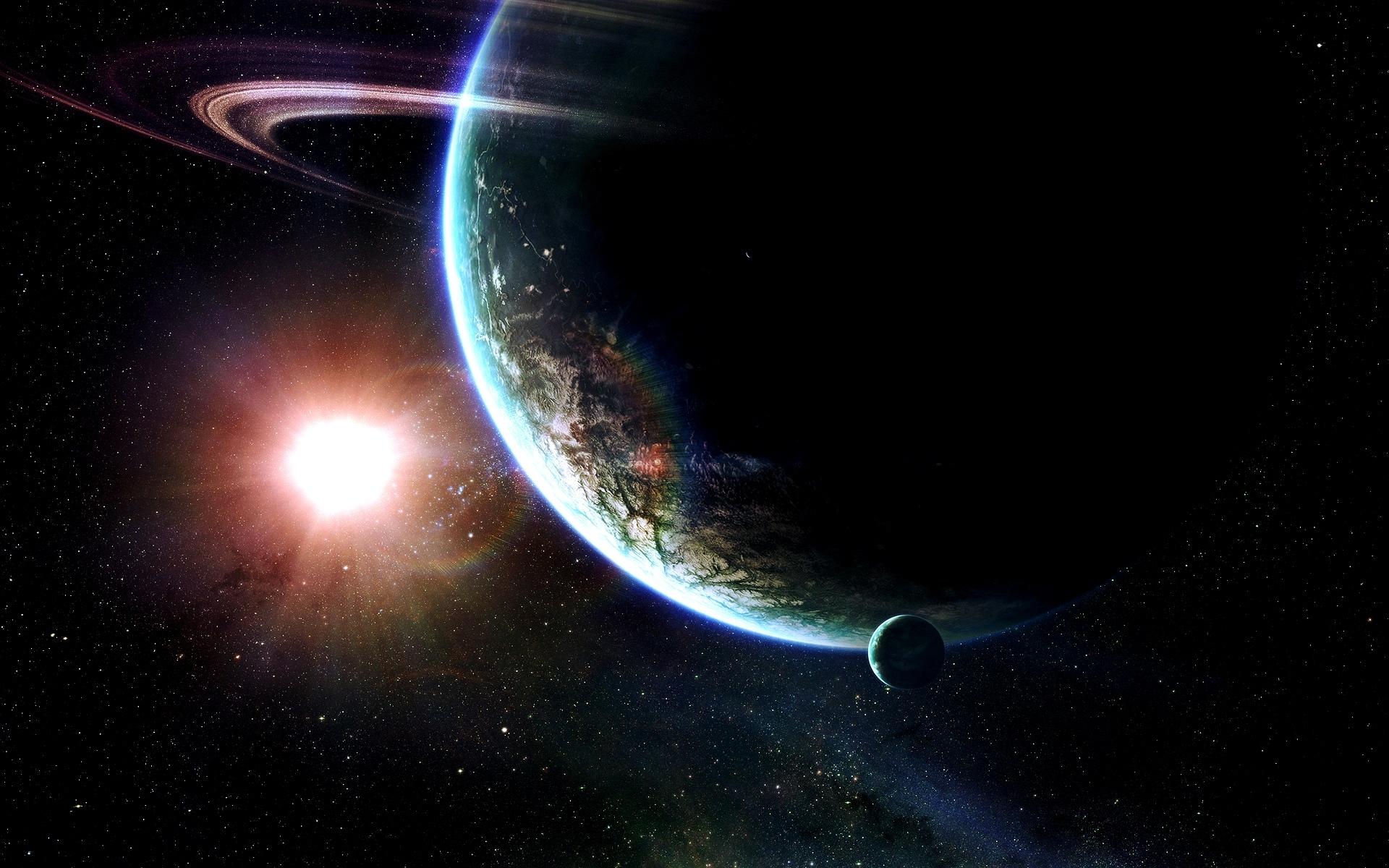 1920x1200 Black Space Wallpaper