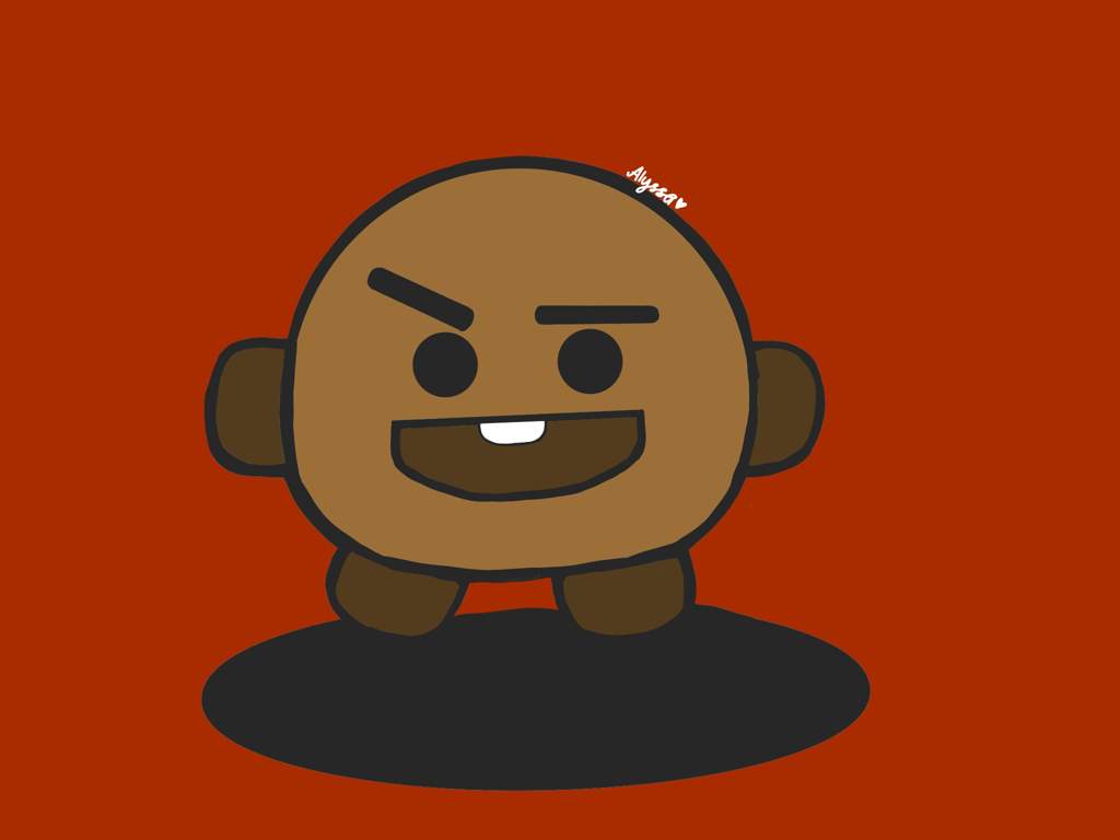 1024x768 BT21 Shooky Wallpaper