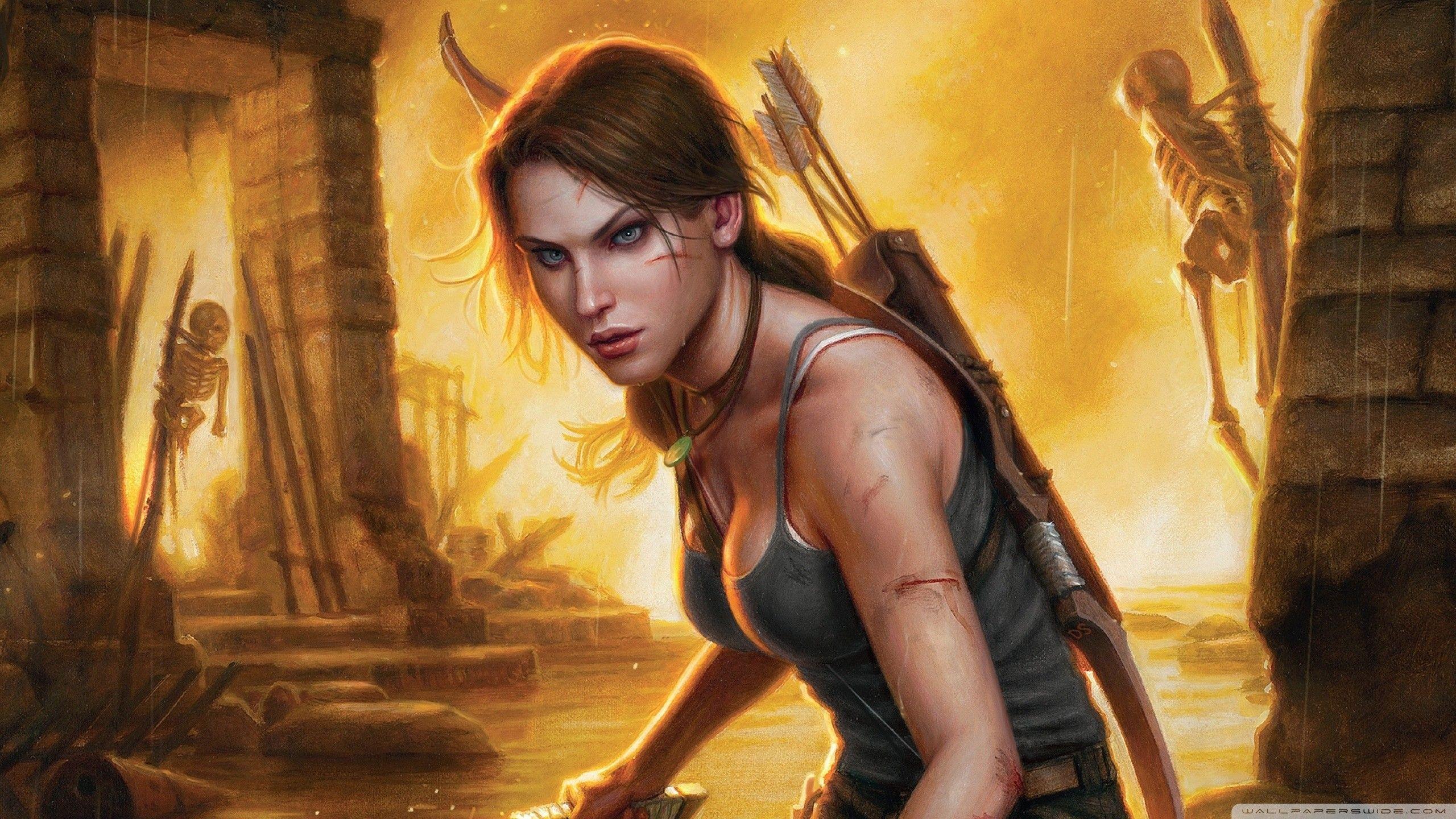 2560x1440 Tomb Raider, concept art, Tomb Raider 2013 wallpaper