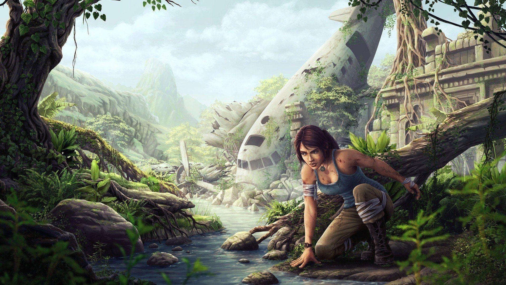 1920x1080 Lara Croft, Fantasy art, Tomb Raider, Tomb raider 2013 HD