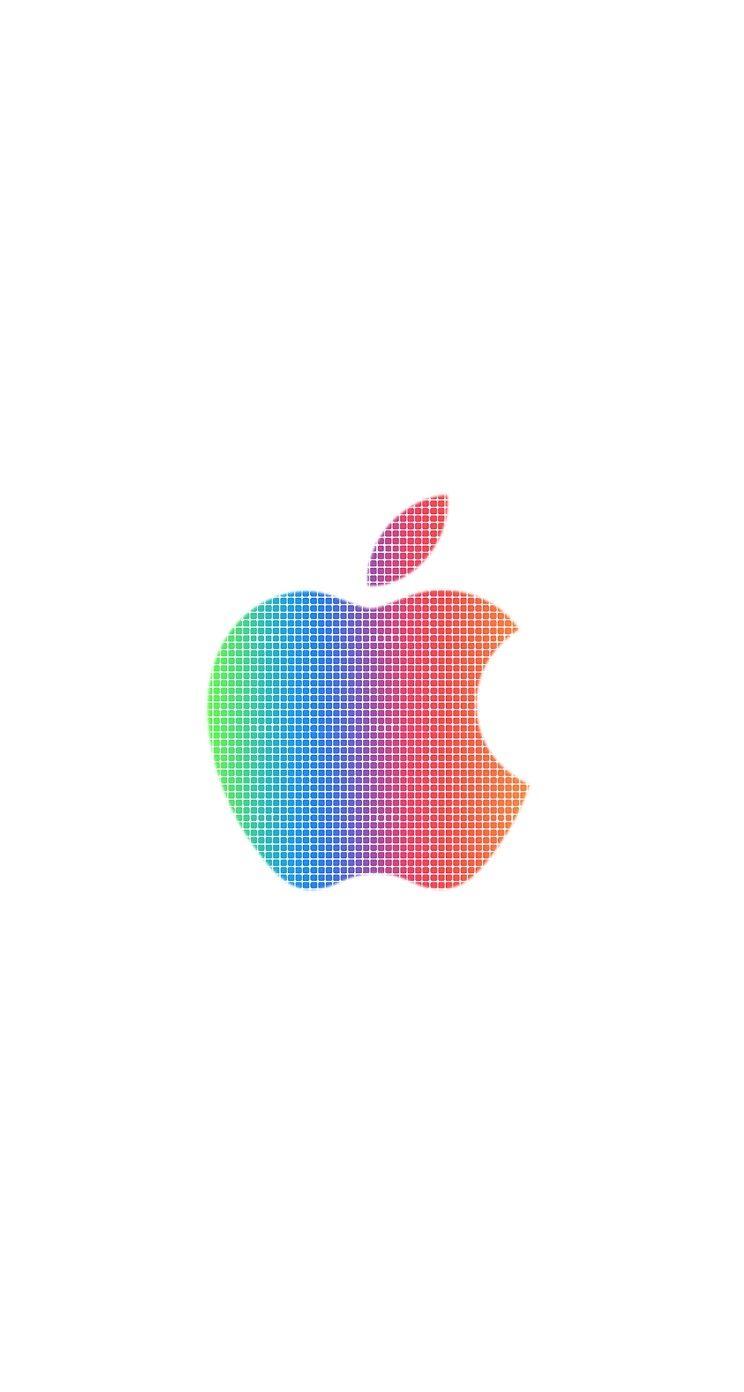 744x1392 iPhone 5 Wallpaper Ios7 Apple Logo White Wwdc Parallax