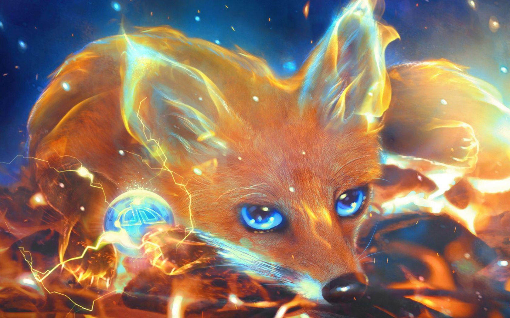 1680x1050 Celestial fox Desktop wallpaper 1680x1050