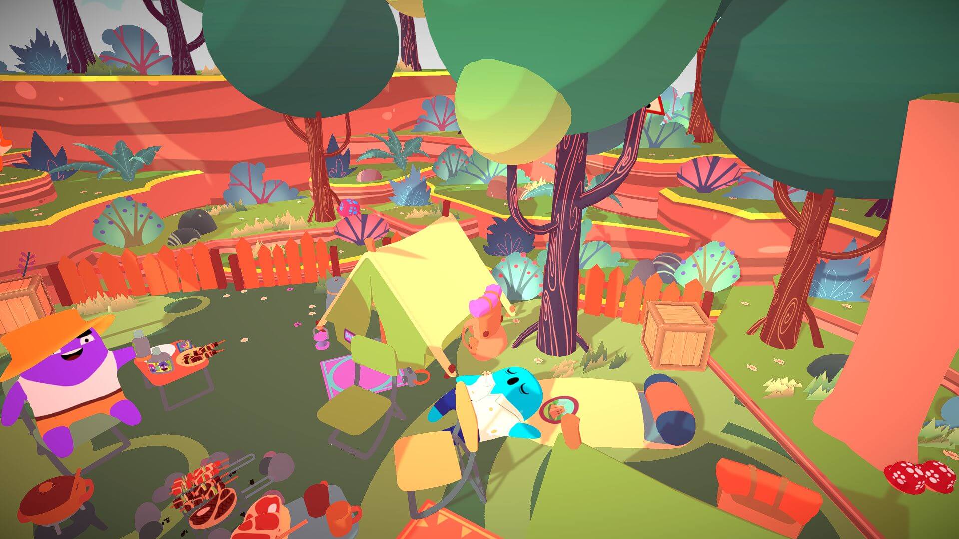 1920x1080 Cartoon Camping Kit 3D Model