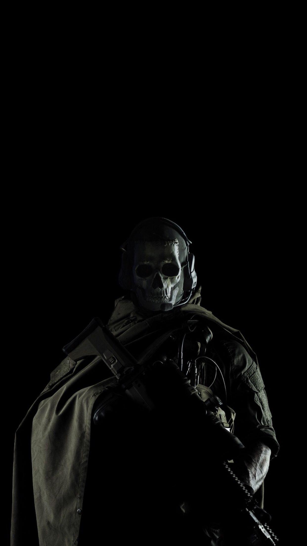 Simon Ghost Riley 4K Call of Duty: Modern Warfare 2 iPhone Phone Wallpaper  #5271h