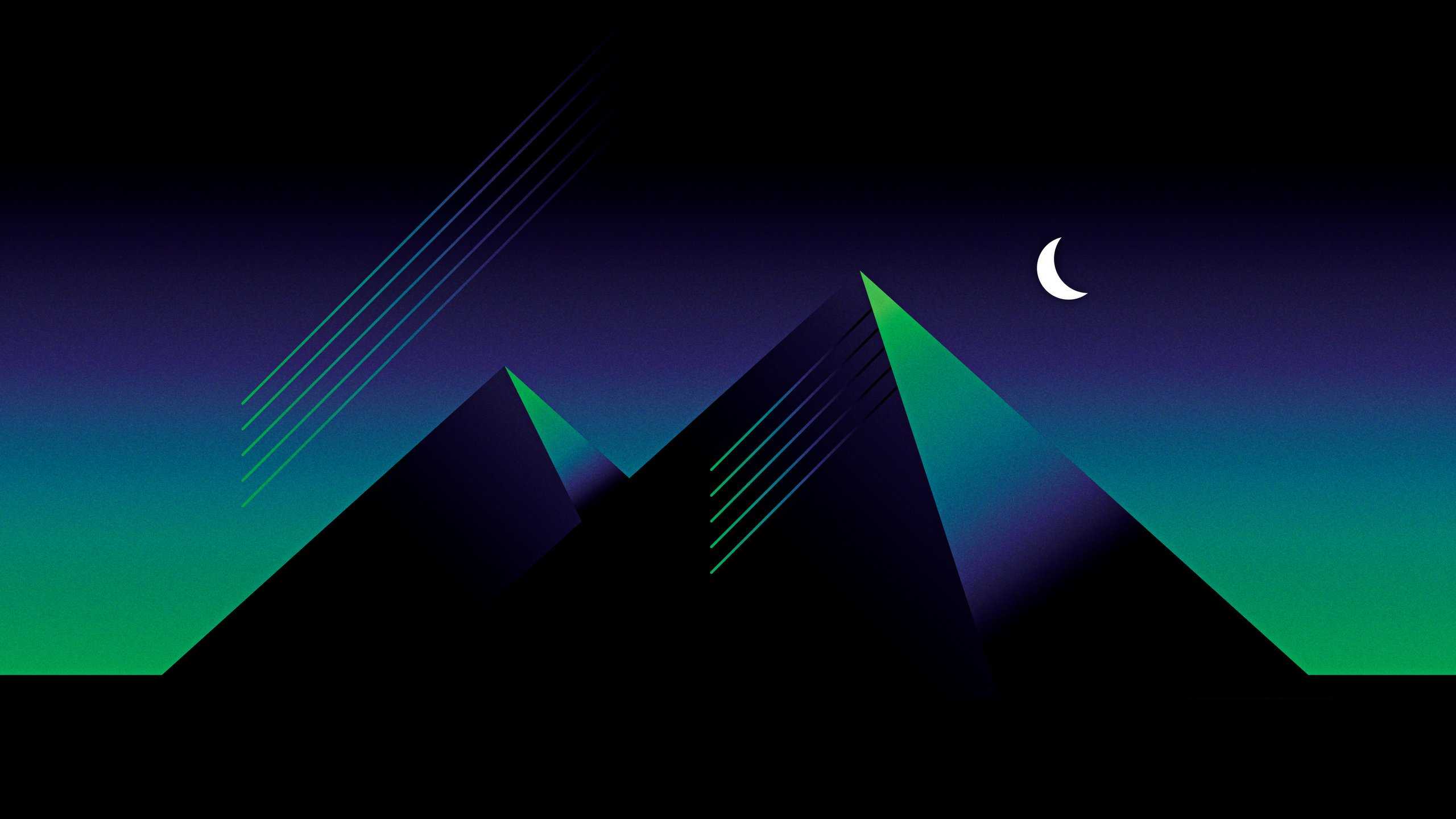 2560x1440 Retro Pyramid 4K HD Wallpaper (2560x1440)