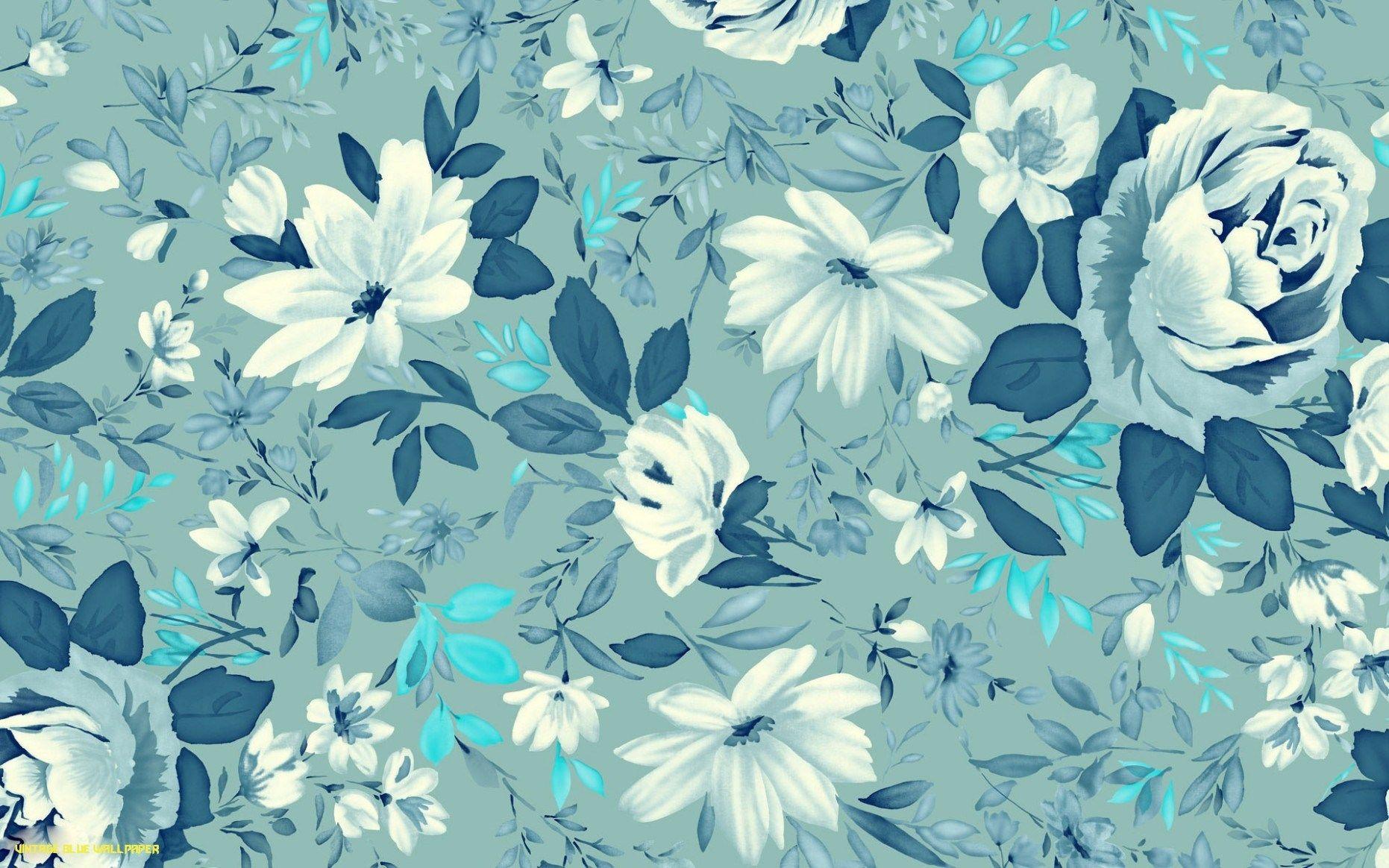 Asethetic Blue Floral Wallpapers Top Free Asethetic Blue Floral