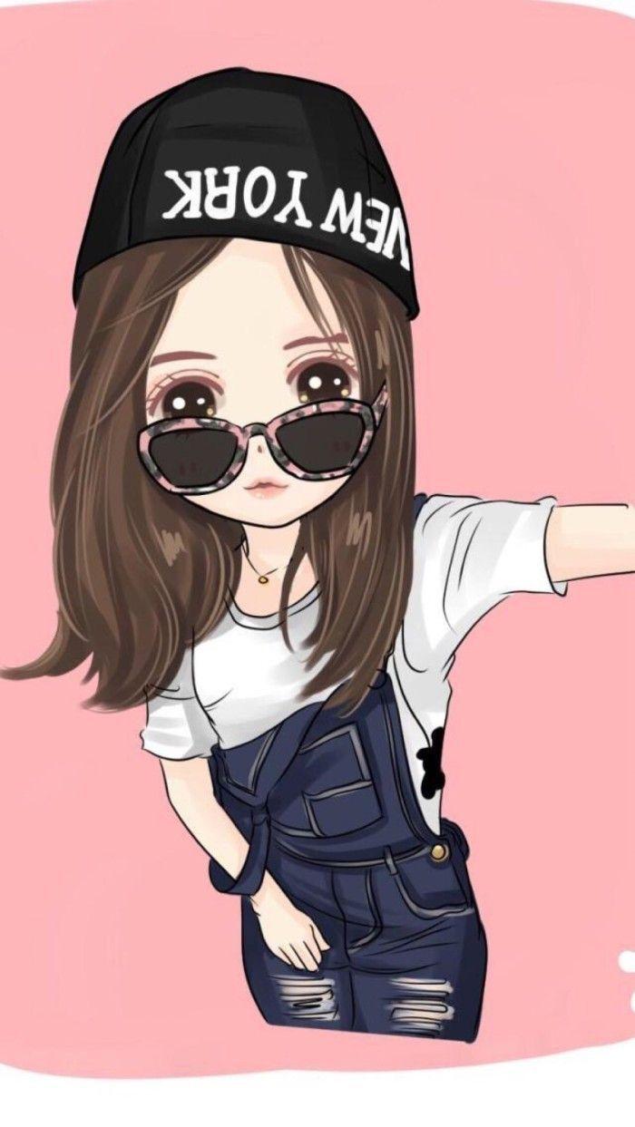700x1243 Emotions.Icon.Cartoons. Cute girl