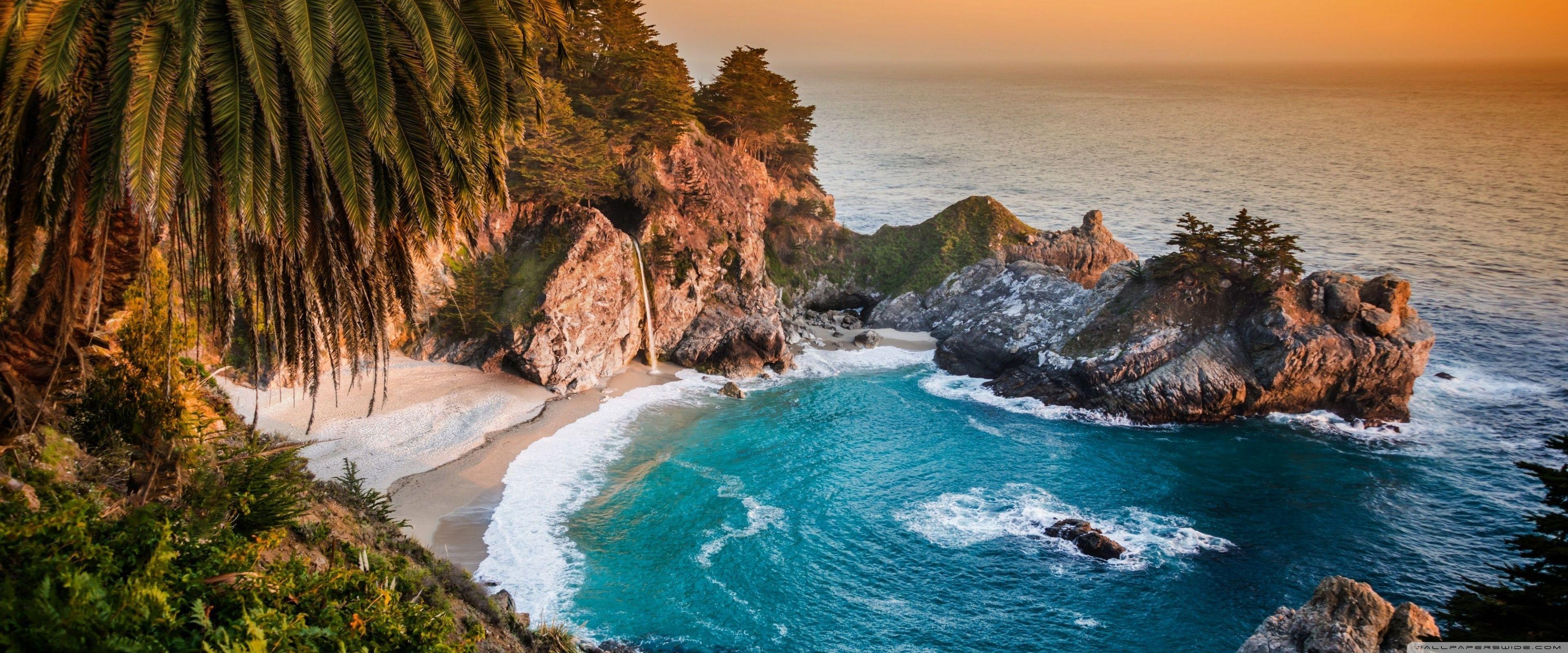 3840x1600 Pacific Ocean, Big Sur, California, Beach Ultra HD Desktop Background Wallpaper for 4K UHD TV : Widescreen & UltraWide Desktop & Laptop : Tablet