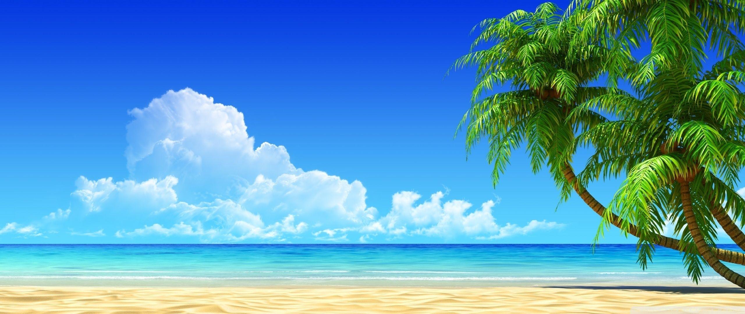 2560x1080 Beach Ultra HD Desktop Background Wallpaper for 4K UHD TV