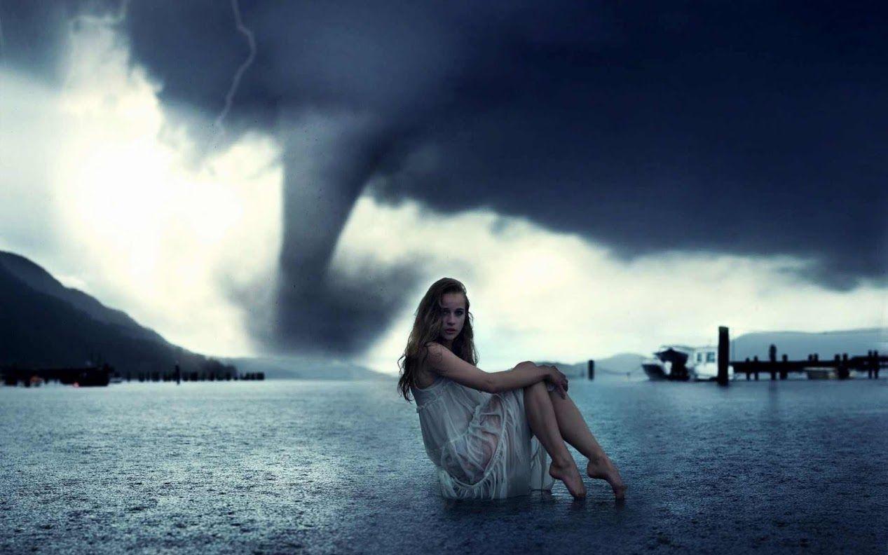 1267x792 Alone Girl In Tornado. Three rivers deep, Alone girl image