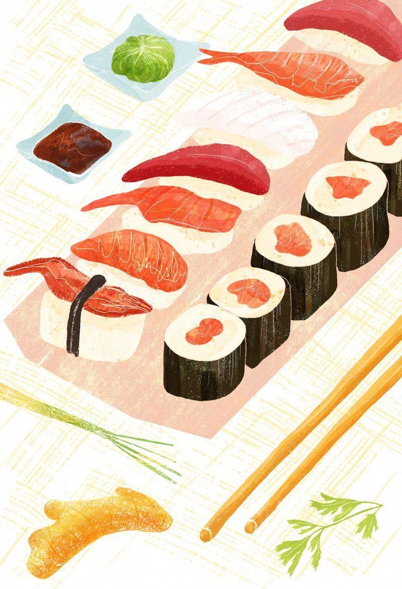 Sushi Art Wallpapers - Top Free Sushi Art Backgrounds - WallpaperAccess
