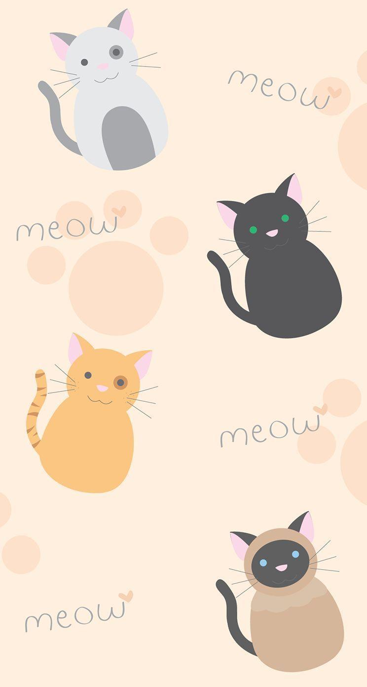 Kawaii Cat iPhone Wallpapers - Top Free Kawaii Cat iPhone Backgrounds